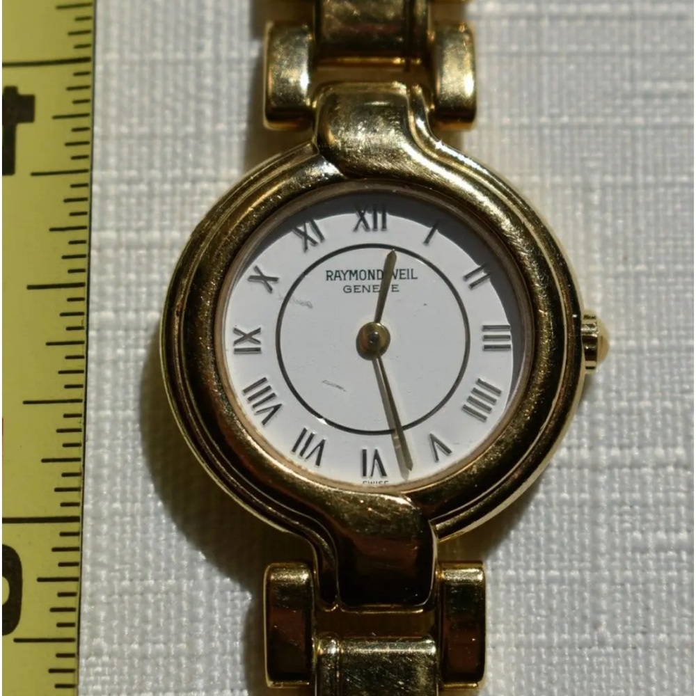 Raymond Weil Geneve 5850 18 Karat Gold Electroplated Ladies Watch
